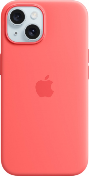 Чехол Apple Silicone Case with MagSafe для Apple iPhone 15 guava (MT0V3ZM/A)