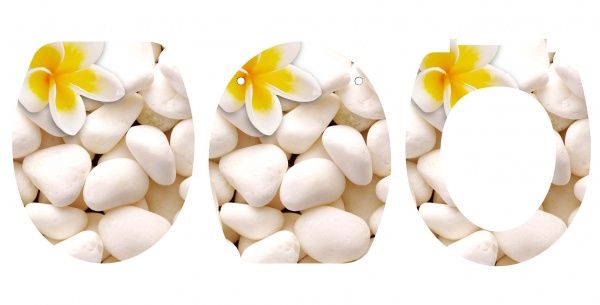 Сиденье для унитаза Rapal Lily 233 3D-дизайн дюропласт