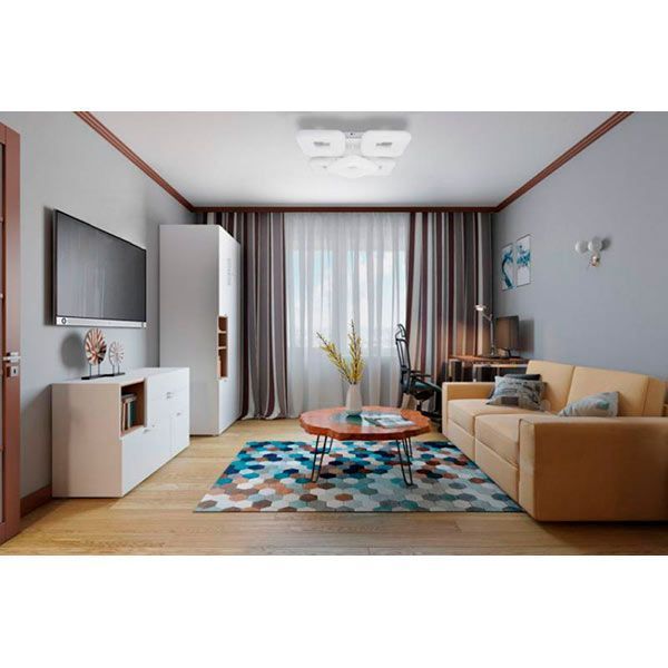 Люстра світлодіодна Hopfen Emporio з пультом ДК 120 Вт білий 