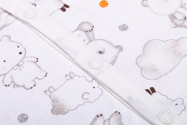 Боді унісекс Татошка 1401285 панди р.56 білий із малюнком 