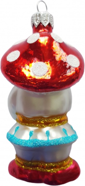 Елочная игрушка Юріта Гриб белый 10,4 см 1100M