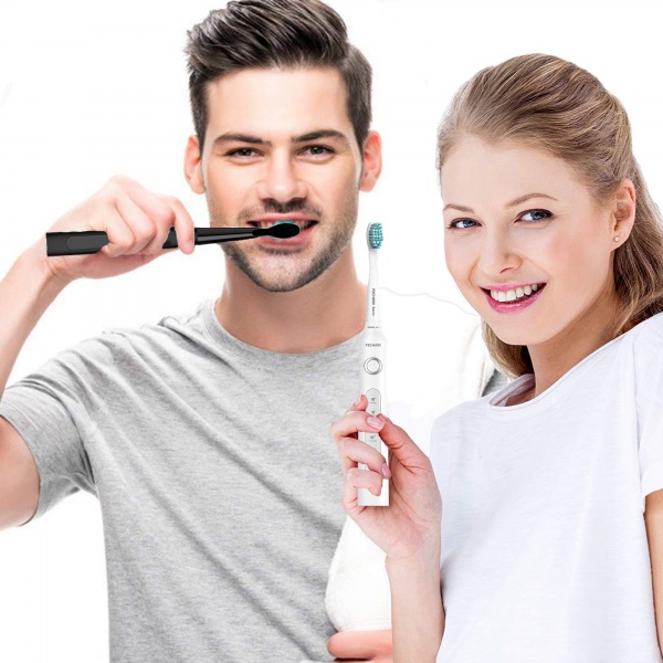 Электрическая зубная щетка Pecham Black and White Travel Set (0009119080224)