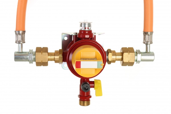 Редуктор газовый GOK на 2 баллона 4 кг/ч 37-50 мбарр.