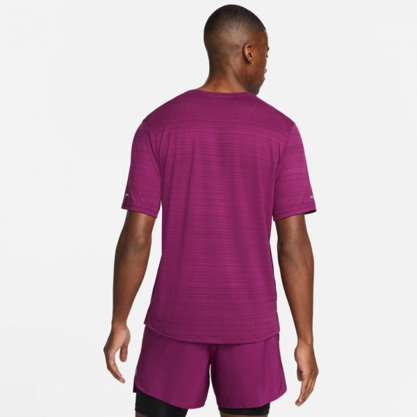 Футболка Nike M NK DF MILER TOP SS CU5992-610 р.L фіолетовий