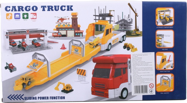 Іграшка Shantou Евакуаційний контейнеровоз-гараж червоний OTB0581804