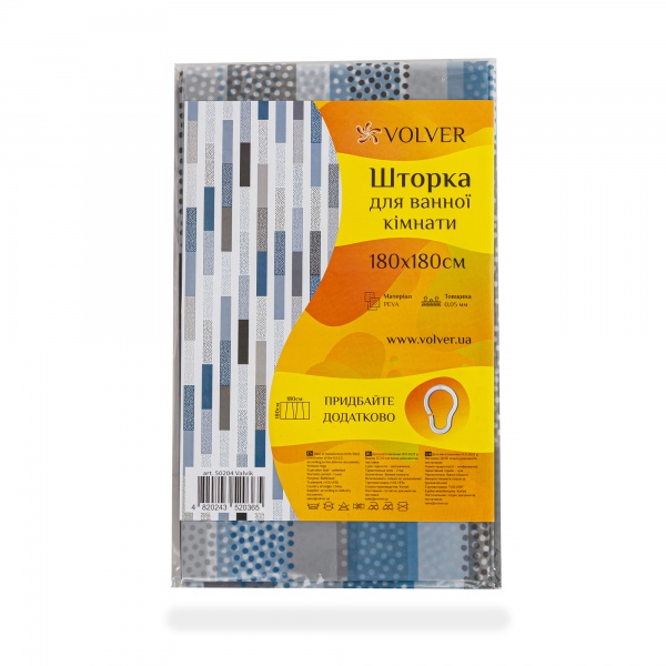 Штора для душа VOLVER Valvik 180x180 см 50204