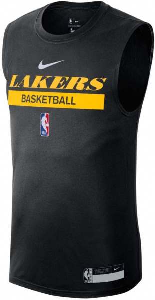 Майка Nike LAL DF ES PRT GPX SL TEE DR6770-010 р.L чорний