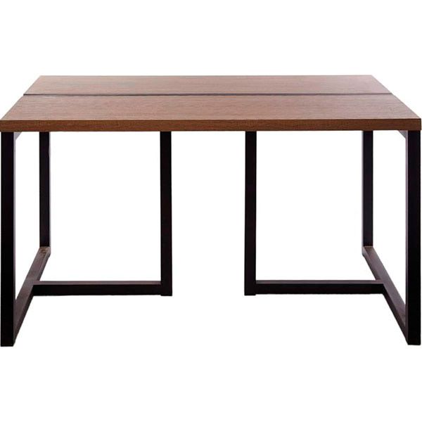 Стіл обідній Лугалпроф СК1 чорний/дуб сонома 