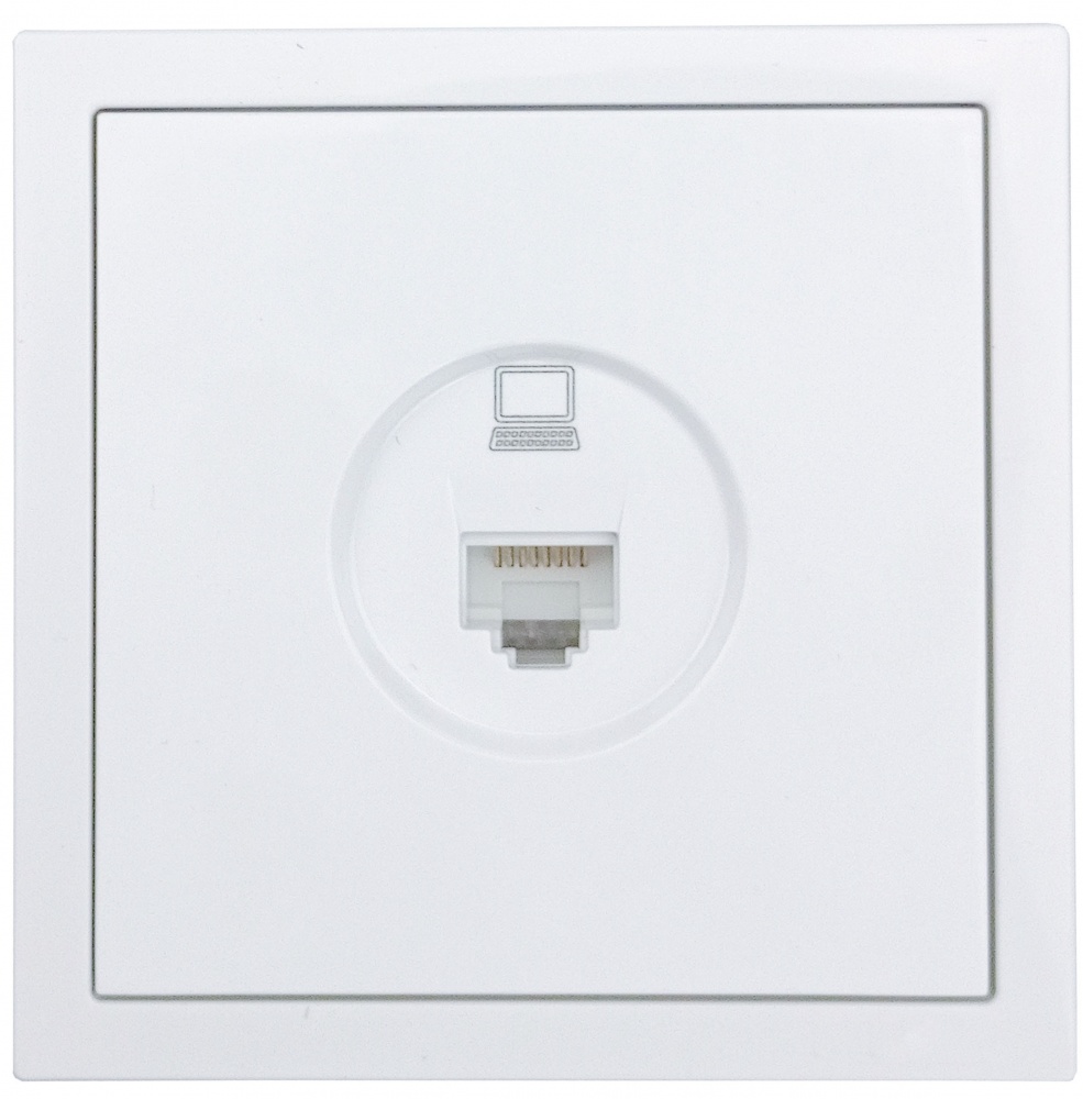 Механизм розетки компьютерная HausMark Juna белый