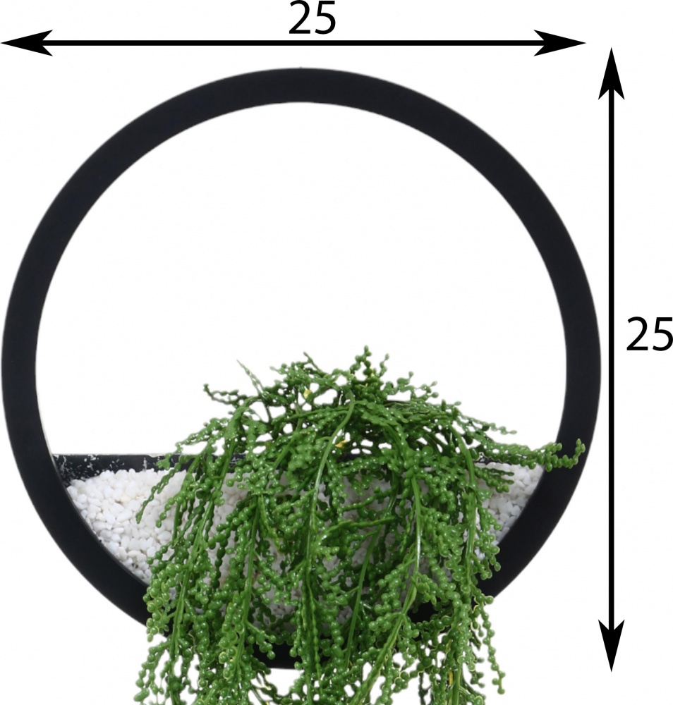 Декор настенный NCircle d25 черный