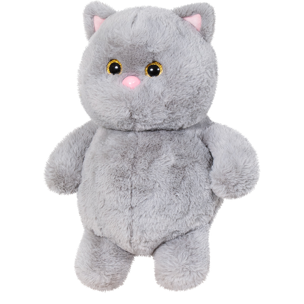 М'яка іграшка Stip Кіт пузатик 35 см сірий