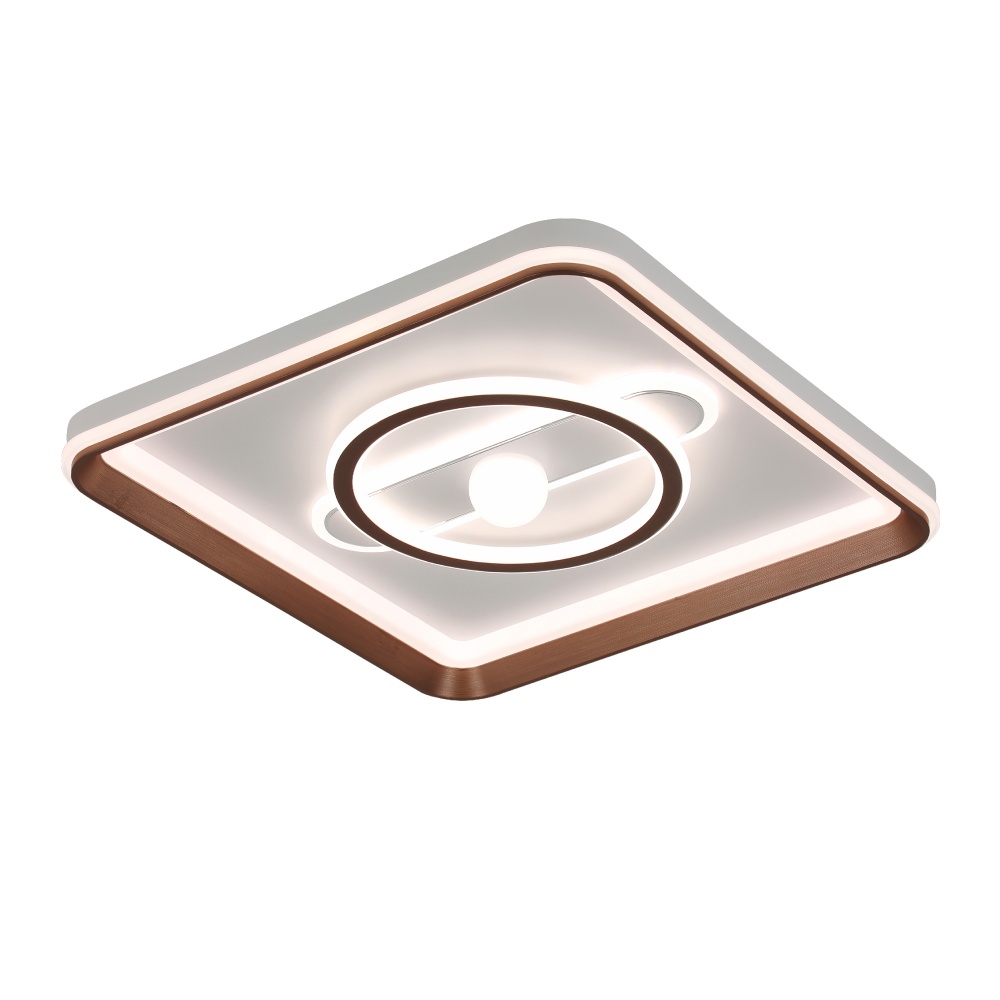 Люстра стельова Videx DECORA 1x56 Вт коричневий 28277