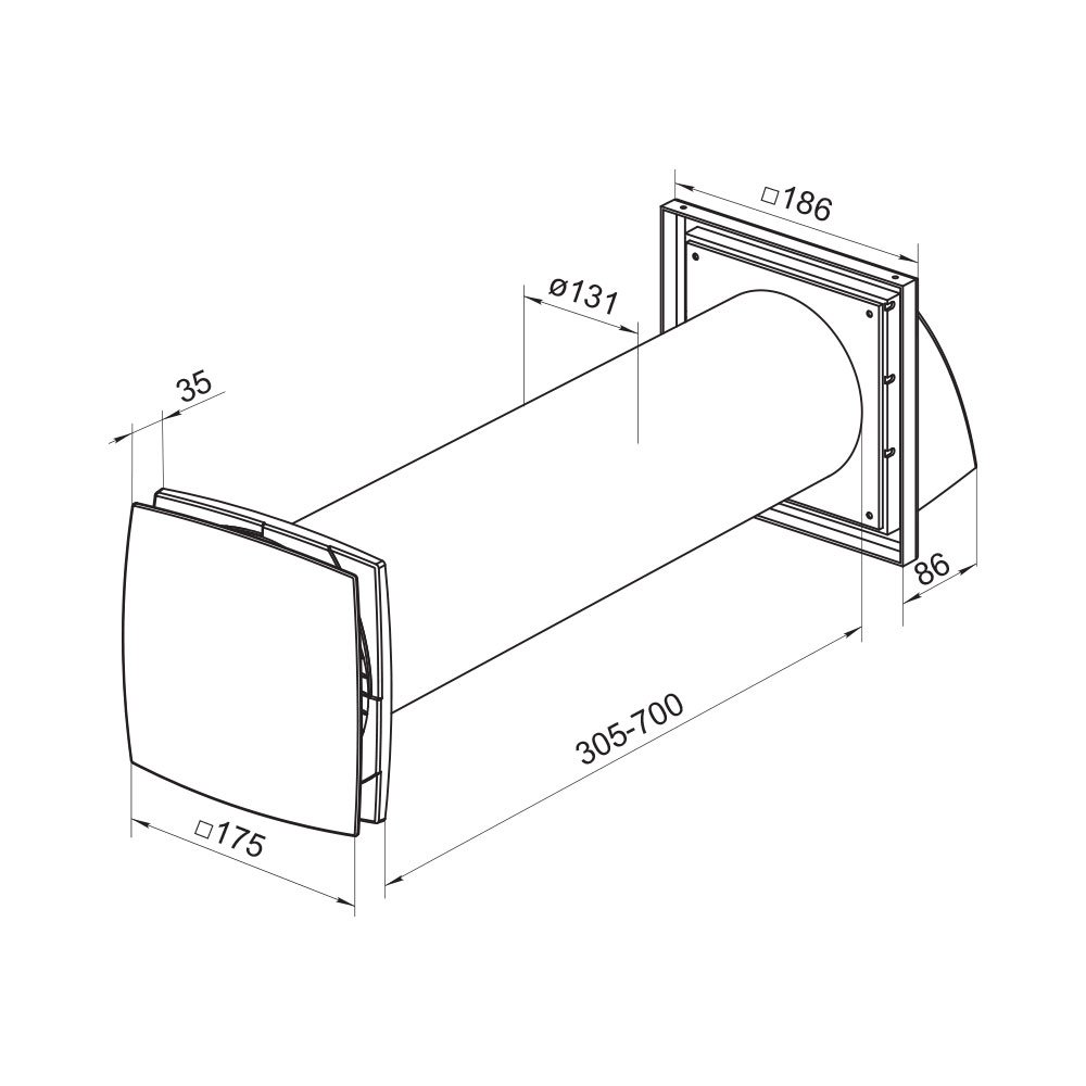 Проветриватель комнатный Домовент SOLO 50
