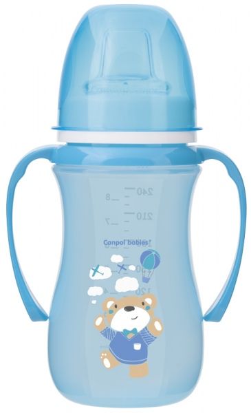 Чашка тренувальна Canpol Babies EasyStart 240 мл Sweet fun синя