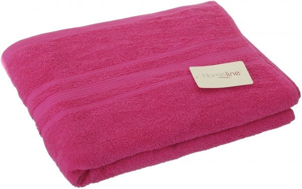 Рушник зі смужками 70x140 см малиновий Home Line 