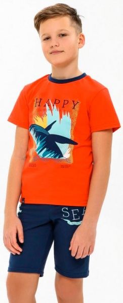 Футболка для мальчика Smil 110550 р.128 красный 