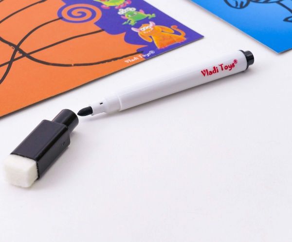 Игра с маркером Vladi Toys Пиши-вытирай Монстрики с маркером VT5010-18