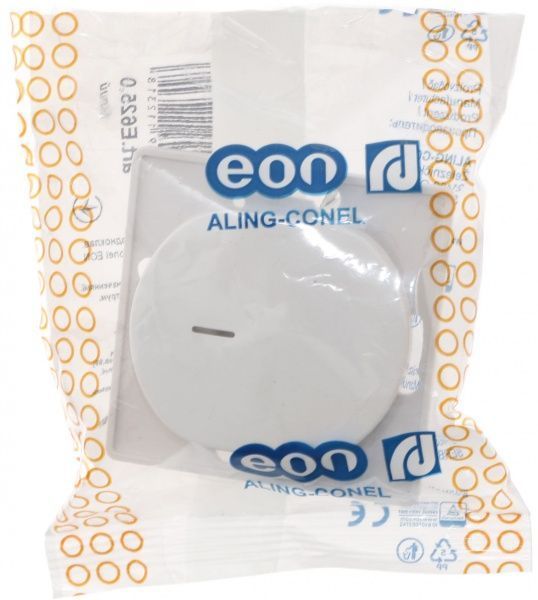 Вимикач одноклавішний Aling-Conel Eon з підсвіткою 10 А 250В білий E625,0