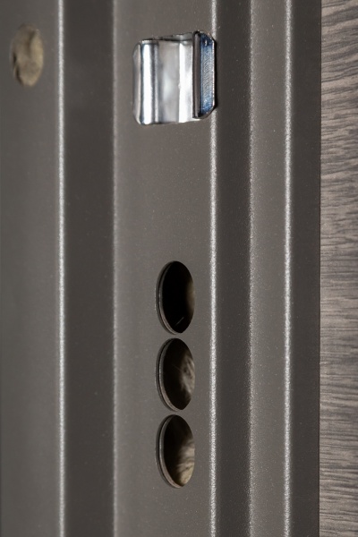 Двері вхідні Revolut Doors В-83 мод. 184 венге сірий горизонт / білий 2050x850 мм ліві