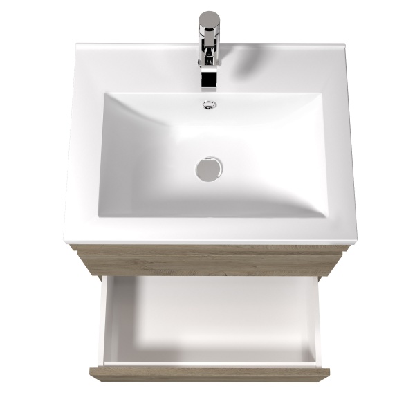 Тумба підвісна ScandiSPA Wood 60-A з умивальником Cosmopolitan 60