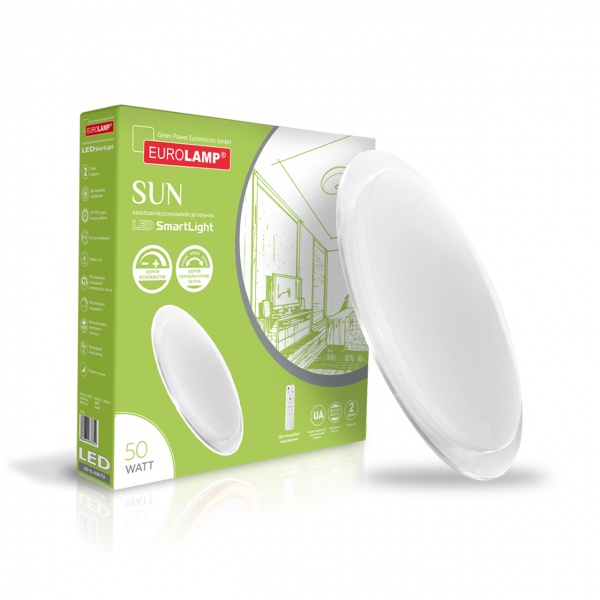 Світильник світлодіодний Eurolamp білий LED-SL-50W-T21 