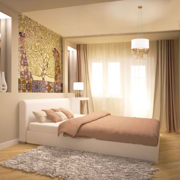 Люстра подвесная Strotskis Papillon 4x40 Вт E14 белый/золото 288/4