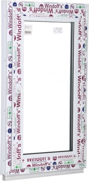 Окно поворотно-откидное Windoff's 58 800x1200 мм правое 