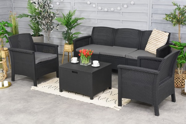 Комплект меблів Bica Venezia 3 сірий 9168.4