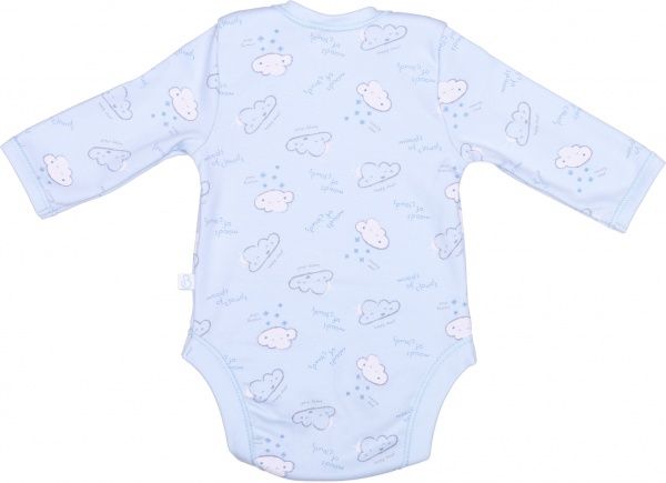 Боді для хлопчика Bembi БД58а р.62 блакитний із малюнком 