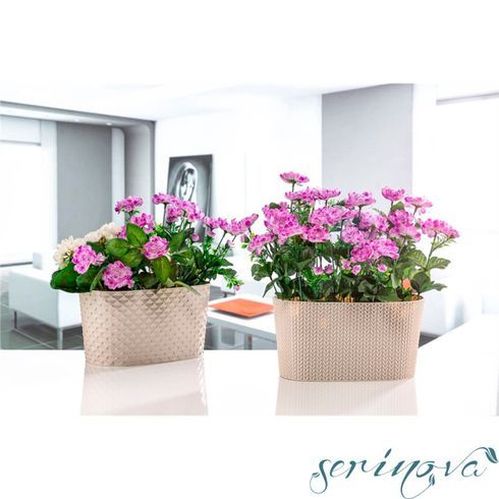 Горщик Serinova KAPADOKYA БАЛКОН прямокутний 4,7 л білий (KAPB-Beyaz 11389) 