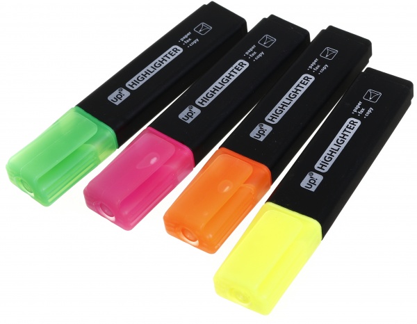 Набор маркеров текстовых UP! (Underprice) 4 шт. разноцветный 