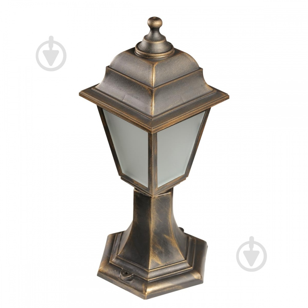 Світильник вуличний декоративний Expert Light Кантрі E27 IP44 антична латунь GAR-1127-TEП