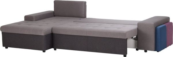 Диван кутовий ADK Канзас Е52 лівосторонній сірий 2650x1620x770 мм