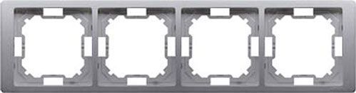 Рамка четырехместная Simon Basic Neos универсальная сталь BMRC4/21