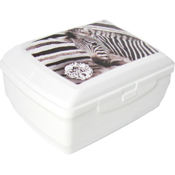 Контейнер пластиковий BranQ 1950.1 «Зебра» 1,3 л 75x210x140 мм