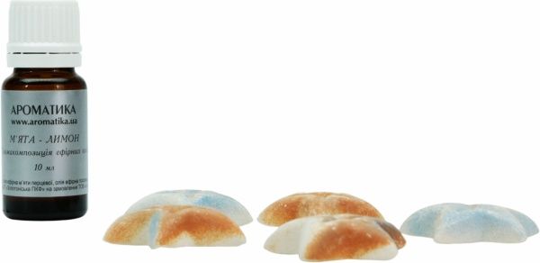 Аромакомпозиция Ароматика М'ята та лимон із керамічними зірочками 10 мл 