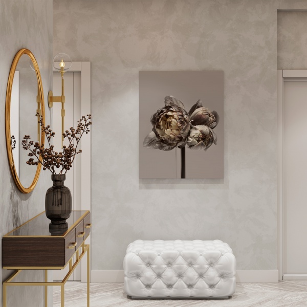 Картина на полотні Бежеві квіти 70x50 см WS Holst 14082216 