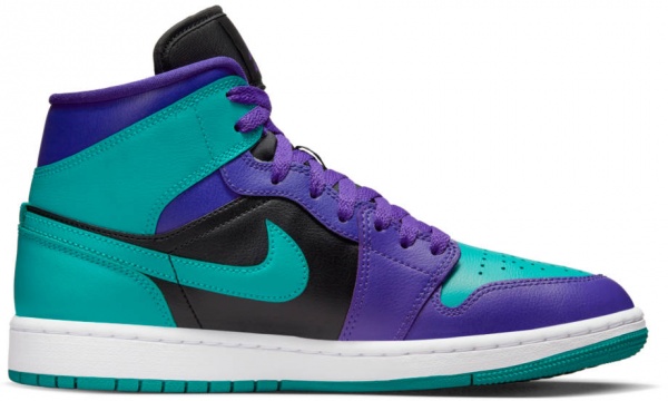 Кроссовки Nike AIR JORDAN 1 MID BQ6472-502 р.36,5 бирюзово-синий