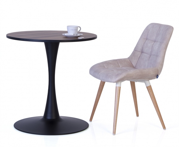 Стол обеденный Nowy Styl PEONY BLACK (16) D800 HPL (CH) 