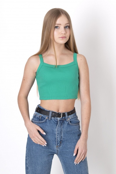 Кроп-топ для дівчаток Mevis 4607 04 р.152 зелений 4607 