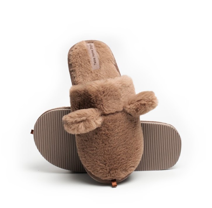 Тапочки детские Twins с ушками р.32-33 коричневый 15830