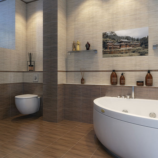 Декор Golden Tile Bamboo №4 Н71341 250x400 мм бежевий