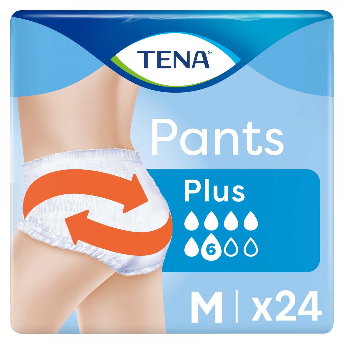 Подгузники-трусики TENA Pants Plus урологические размер M 24 шт. — фото 1