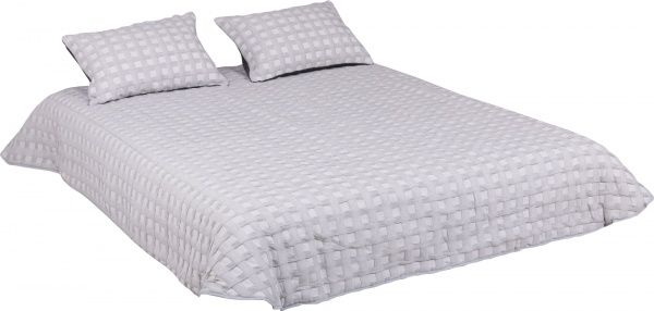 Покрывало Rigoletto 162/12 с двумя наволочками 235x260 см Manterol серый 