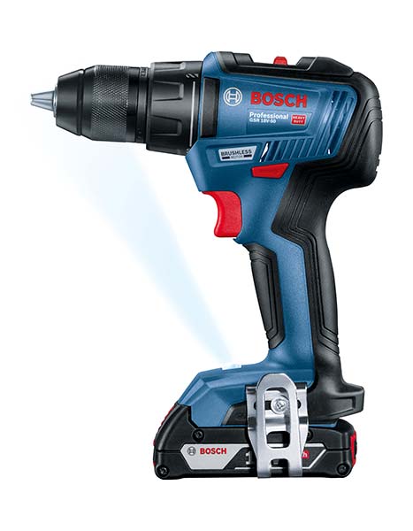 Шуруповерт аккумуляторный Bosch Professional GSR 18V-50 с набором принадлежностей 43 пр. 06019H5004