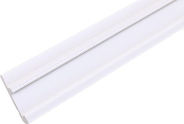 Плінтус білий King Floor JC60-W1 білий 2000x79x15 мм 