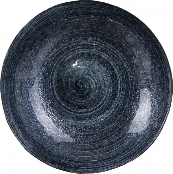 Блюдо глубокое Natural 27 см индиго/черное Dekor Cam 