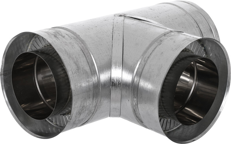 Тройник термо 1 мм нерж/оц Ф180/250 мм 90° Versia-Lux