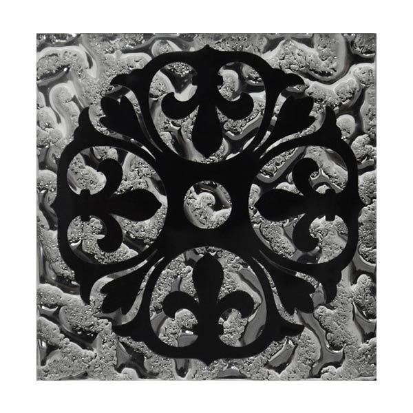 Плитка Grand Kerama Тако Бутон платина рифлена 777 6,6x6,6