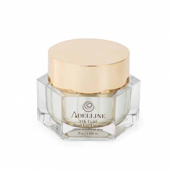 Крем для шкіри навколо очей Adelline з колоїдним золотом та муцином равлика 30 мл